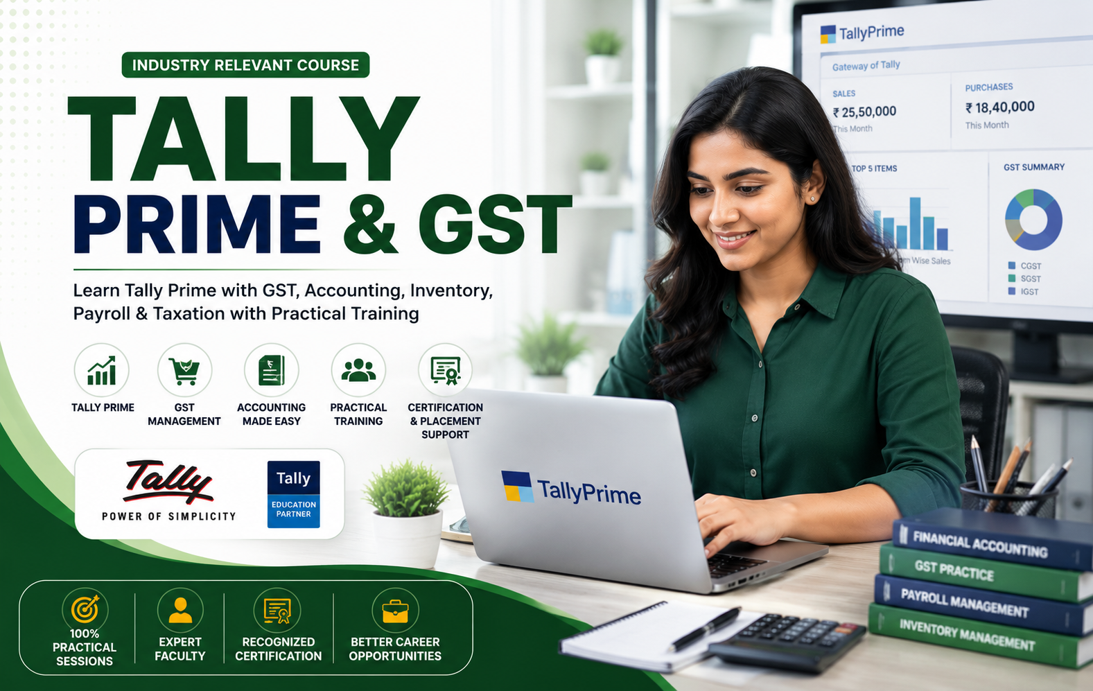 Tally Prime with GST Course in Thrissur